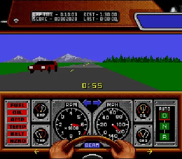 Race Drivin' (USA) screen shot game playing